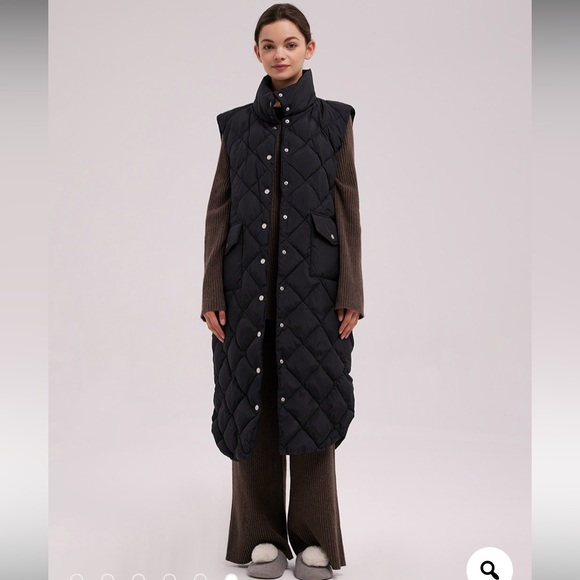 NEW nap Buttoned Sleeveless Puffer Coat - Picture 8 of 13